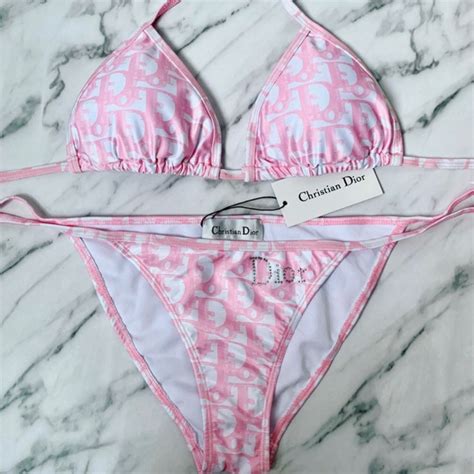 dior logo bikini|More.